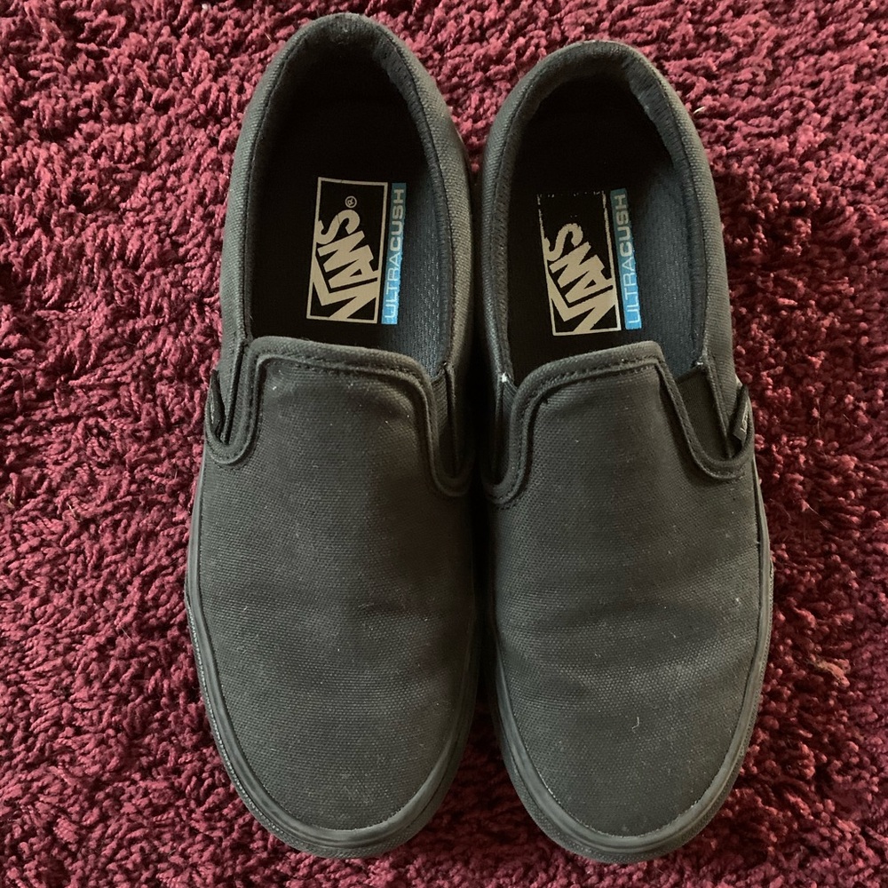 Black Slip On Vans